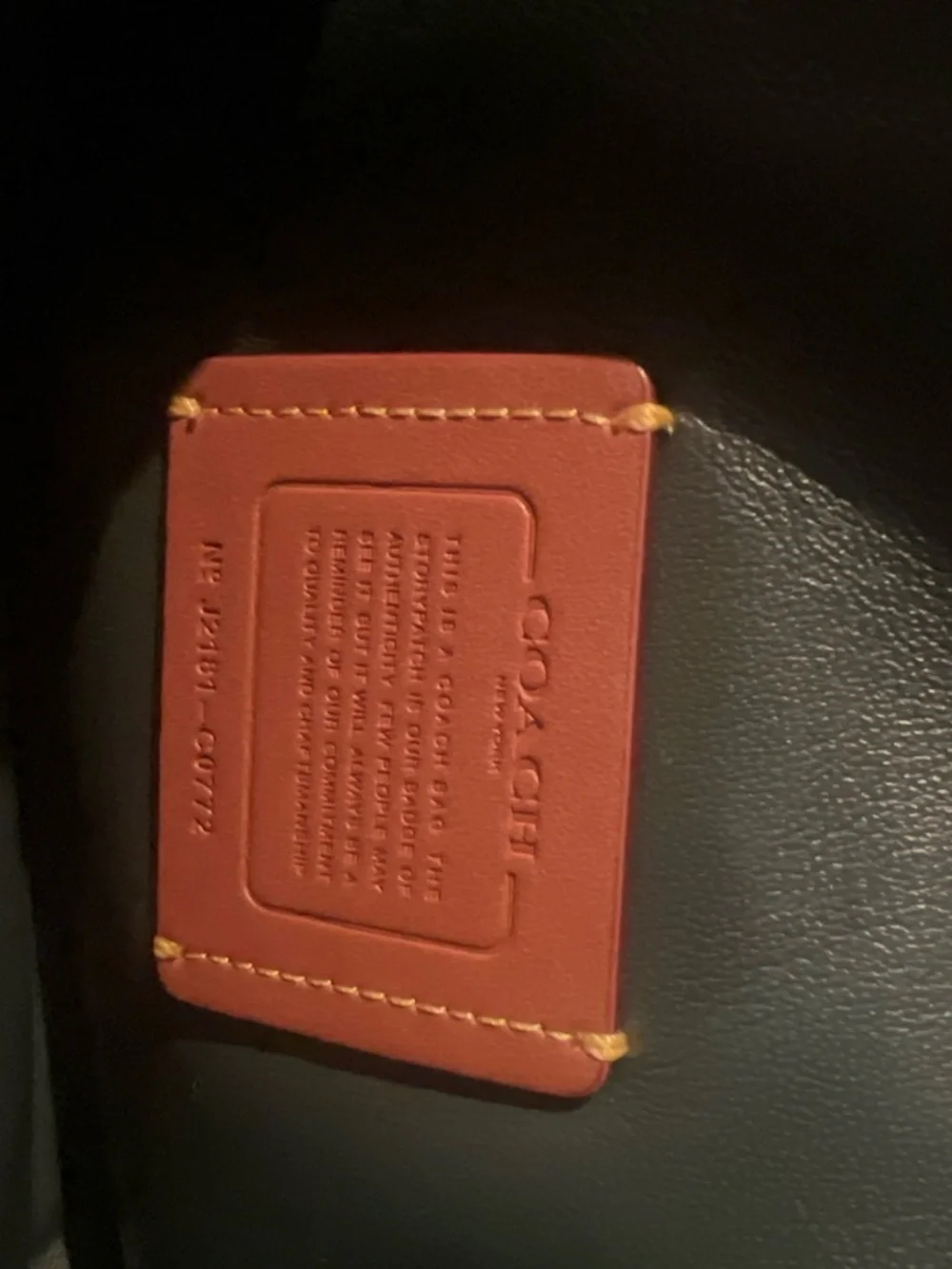 Coach smooth dark